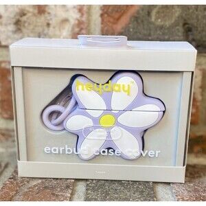 Heyday Earbud Case Cover Daisy Soft Purple Compatible with AirPod Gen 3